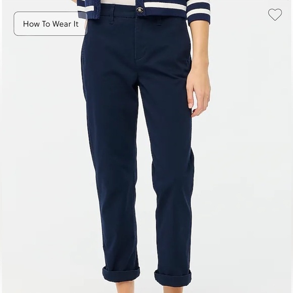 J crew High-rise girlfriend chino pant - Picture 2 of 6